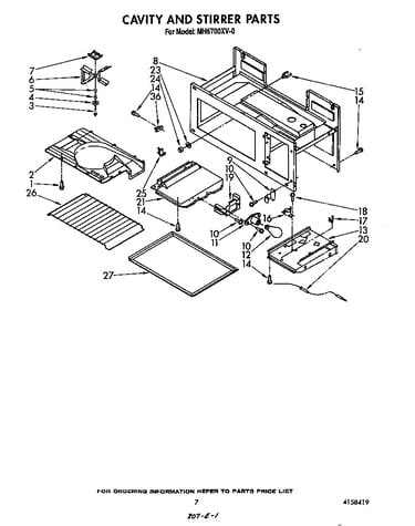 Cavity and stirrer