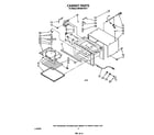 Whirlpool MW3601XS0 cabinet diagram