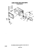Oven door and latch