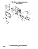 Oven door and latch
