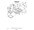 Whirlpool MW3200XS0 cabinet diagram
