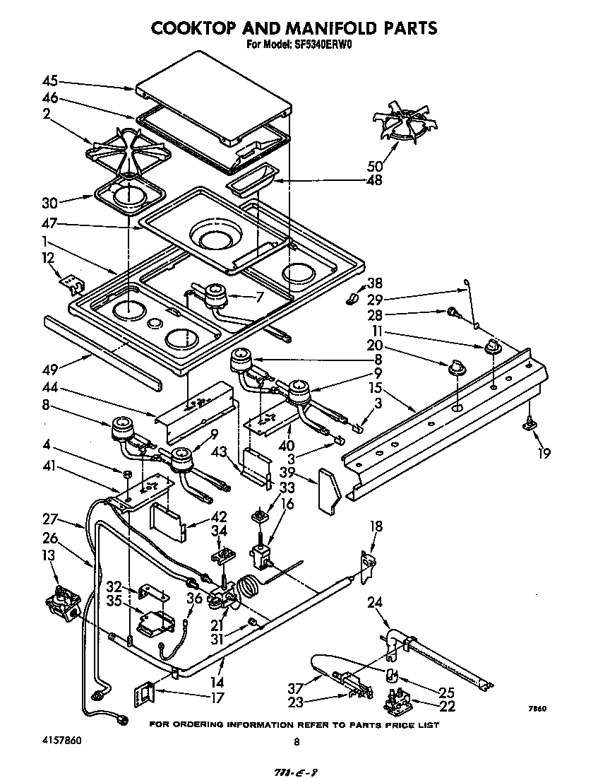 COOKTOP AND MANIFOLD