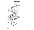 Whirlpool SC8430SRW0 burner box parts diagram