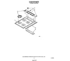 Whirlpool SC8430ERW0 cooktop parts diagram