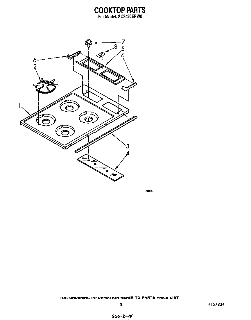 Cooktop parts