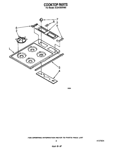 Cooktop parts