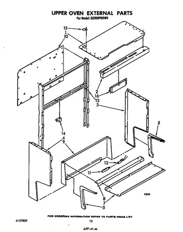 Upper oven external