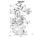 Whirlpool SC8536ERW0 burner box parts diagram