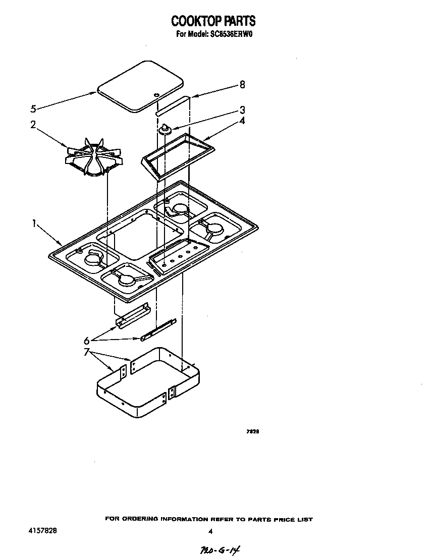 Cooktop parts
