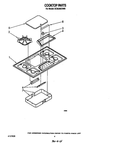 Cooktop parts