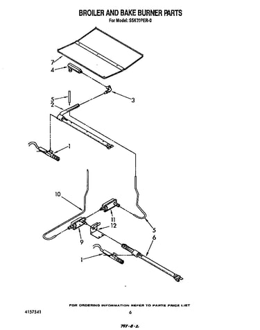 Broiler and bake burner