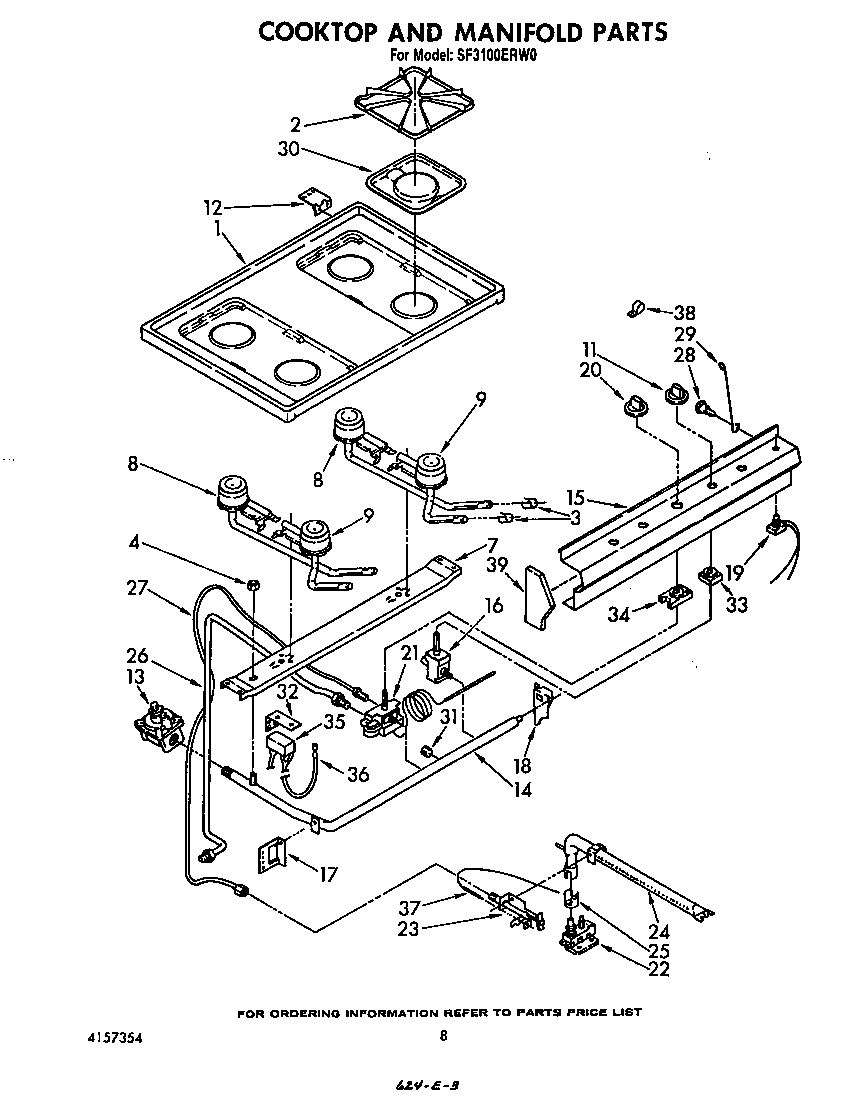 Cook top and manifold