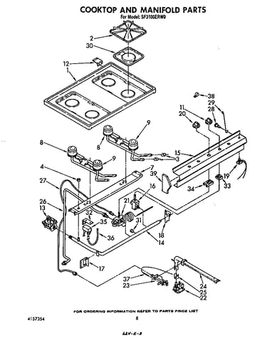 Cook top and manifold