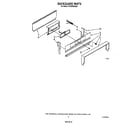 Whirlpool SF330PERW0 backguard diagram