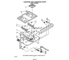 Whirlpool SF302BSRW0 cook top and manifold diagram