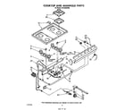 Whirlpool SF3100SRW0 cooktop and manifold diagram
