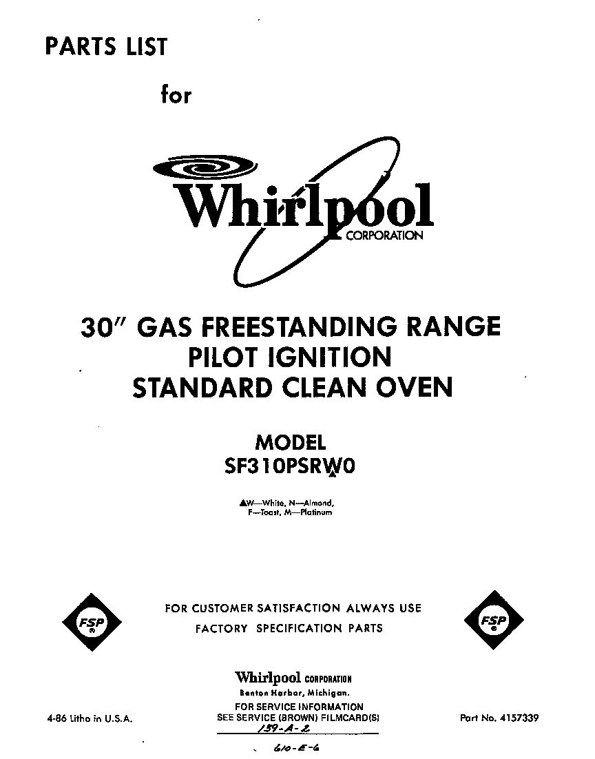 Front cover