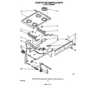 Whirlpool SF300BSRW0 cooktop and manifold diagram