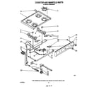 Whirlpool SF3004SRW0 cooktop and manifold diagram