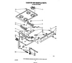 Whirlpool SF3117SRW0 cooktop and manifold diagram