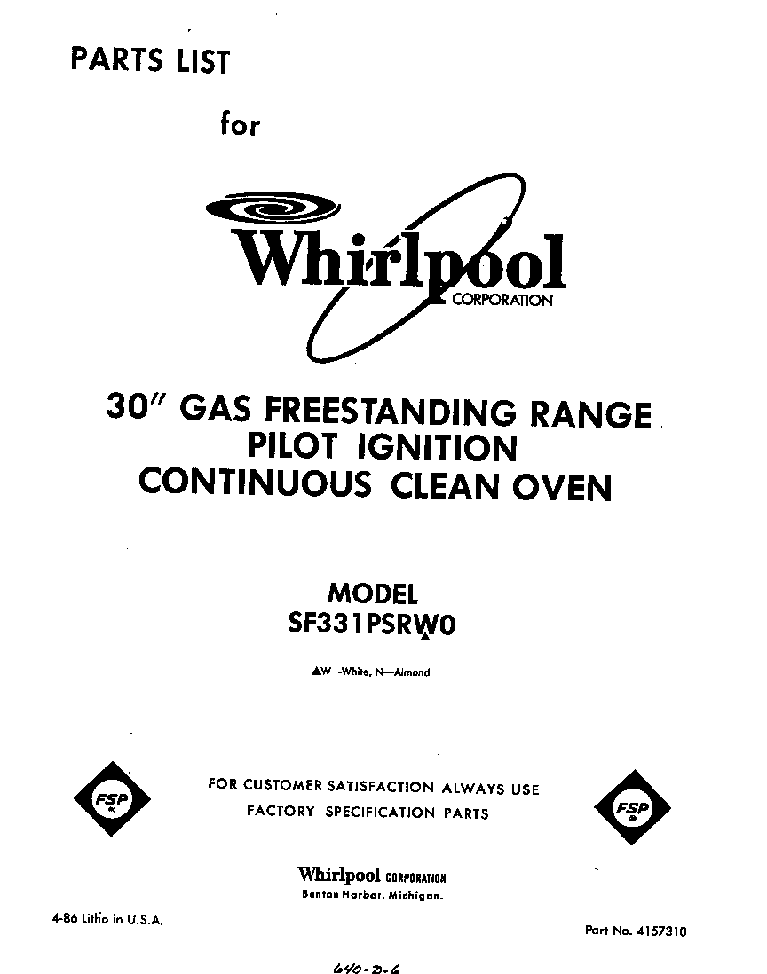 Front cover