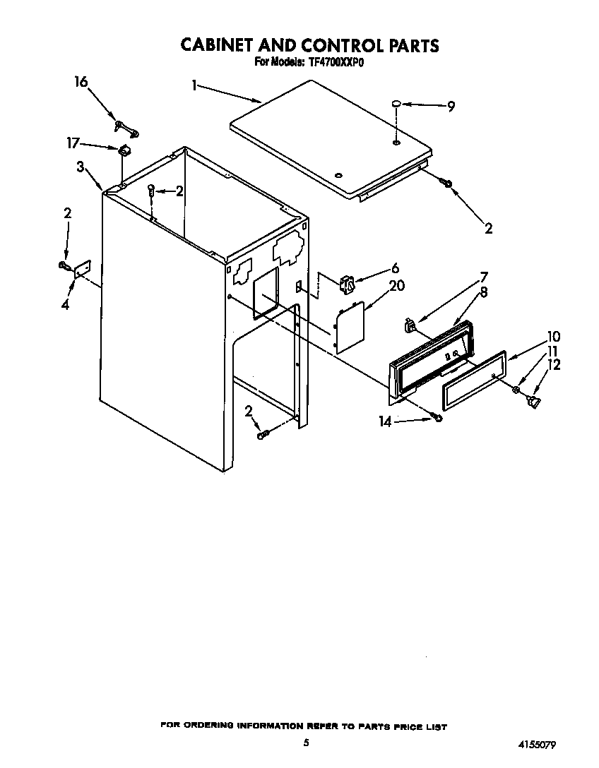Cabinet and control