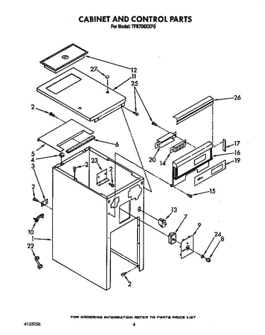Cabinet and control