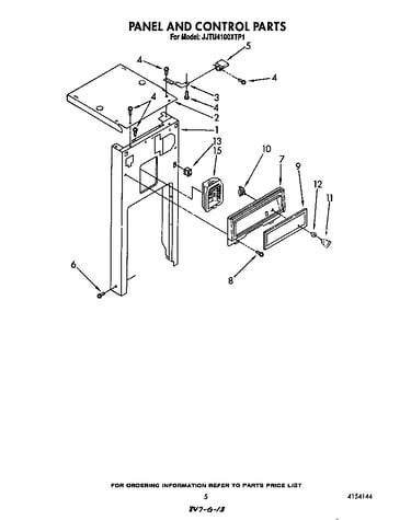 Panel and control