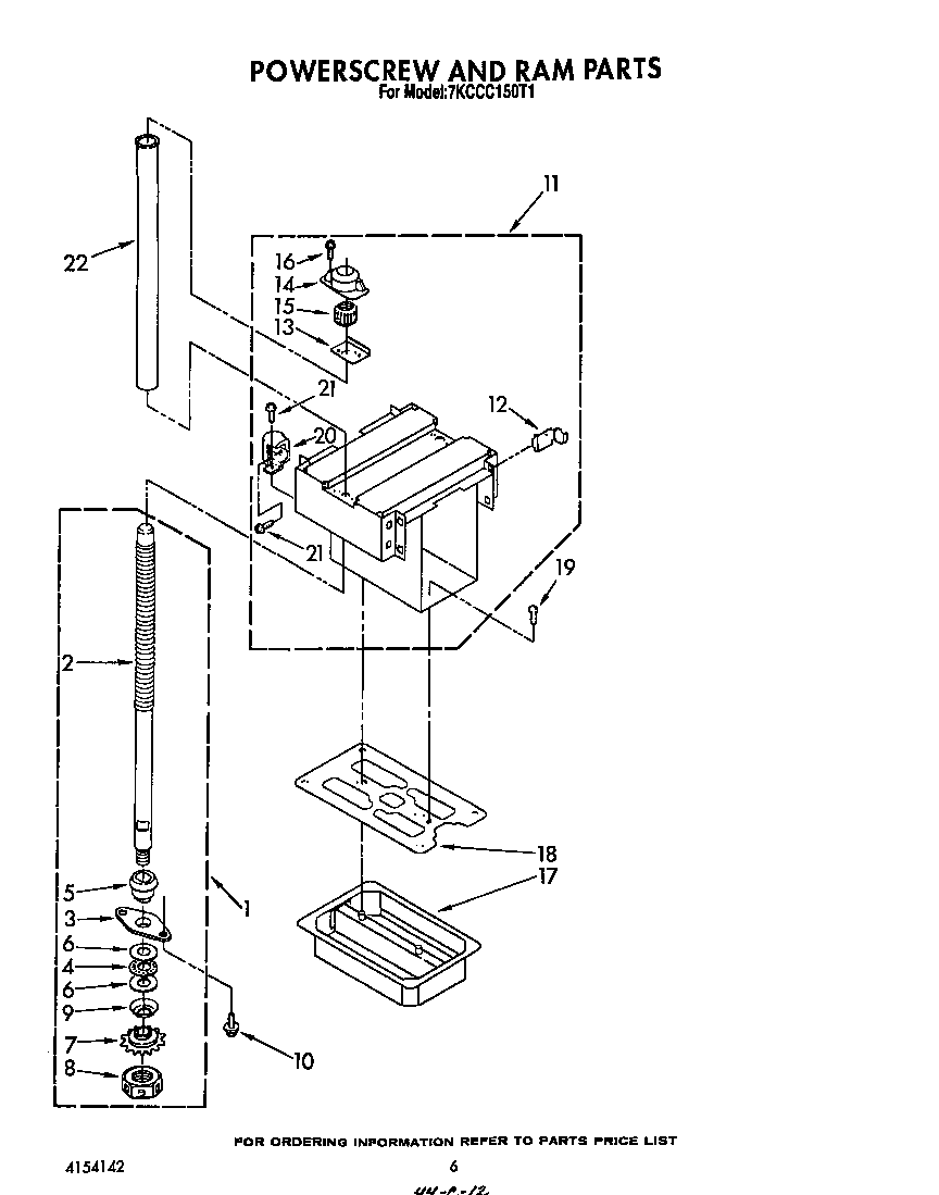 Power screw and ram