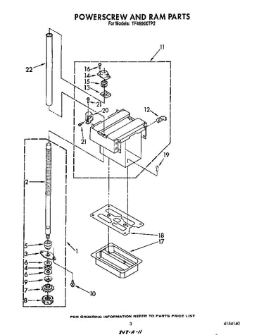 Power screw and ram