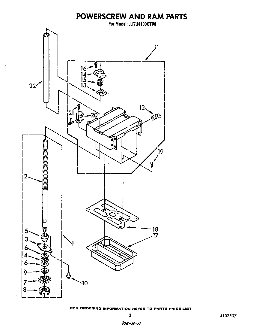 POWER SCREW AND RAM