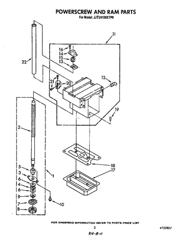 Power screw and ram