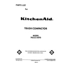 KitchenAid 7KCCC150T0 front cover diagram