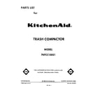 KitchenAid 7KFCC150S1 front cover diagram