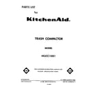 KitchenAid 4KUCC150S1 front cover diagram