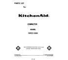 KitchenAid 7KFCC150S0 front cover diagram