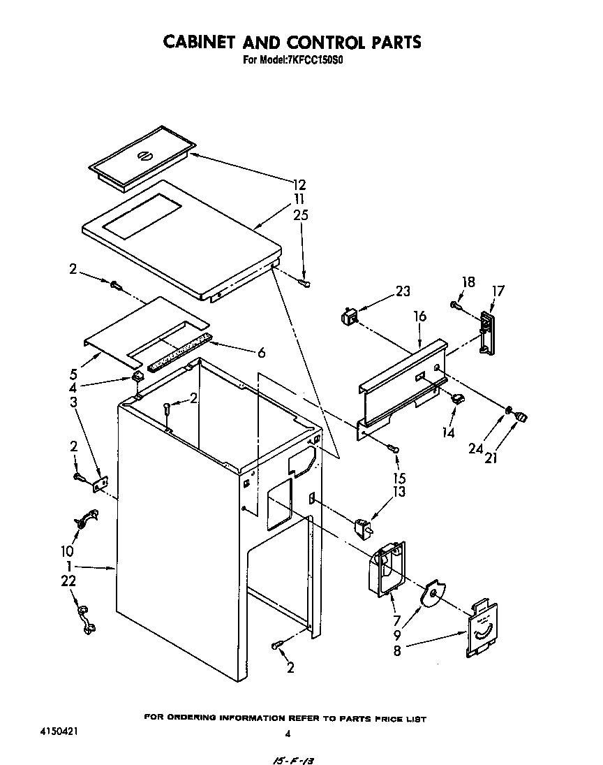 Cabinet and control