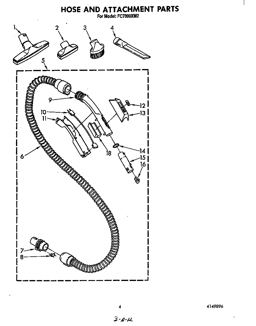HOSE AND ATTACHMENT PARTS