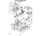 Whirlpool FV6040XS1 nozzle and motor parts diagram