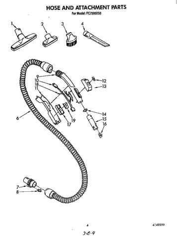 Hose and attachment
