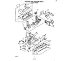 Whirlpool FV6040XS0 nozzle and motor diagram