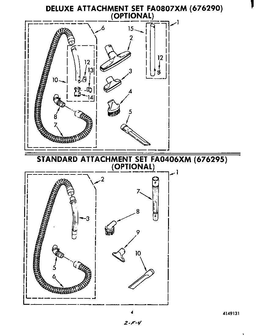 DELUXE AND STANDARD ATTACHMENT SETS