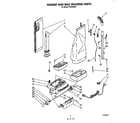 Whirlpool FV2000XS0 handle and bag housing diagram