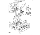 Whirlpool FV4000XS0 nozzle and motor diagram