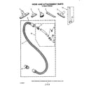 Whirlpool FC3000XR1 hose and attachments diagram