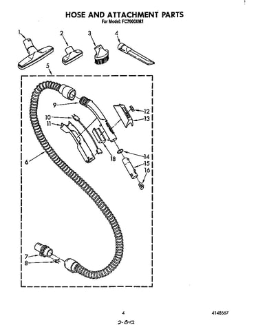Hose and attachment