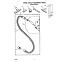 Whirlpool FC5000XM1 hose and attachment diagram