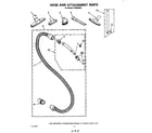 Whirlpool FC3000XR0 hose and attachment diagram