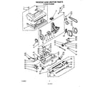 Whirlpool FV4100XR0 nozzle and motor diagram