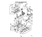 Whirlpool FV2100XR0 nozzle and motor diagram